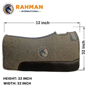 Felt Pad with Brown and Black Leather (01)