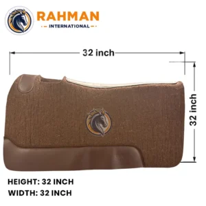 Felt Pad with Brown and Black Leather (12)