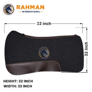 Felt Pad with Brown and Black Leather (20)