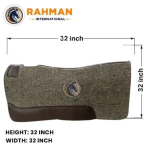 Felt Pad with Brown and Black Leather (03)