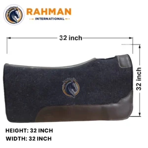 Felt Pad with Brown and Black Leather (05)
